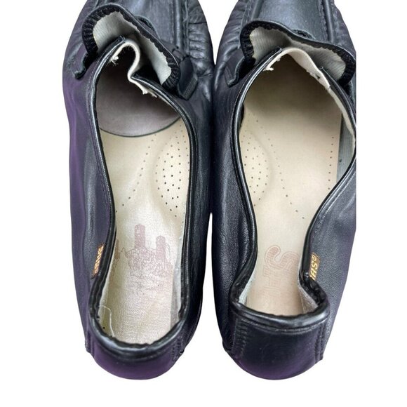 SAS Classic Timeless Loafers Shoes Size 10 Black Leather - Picture 8 of 9